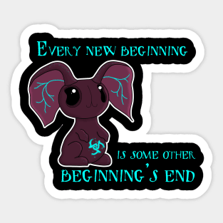 New Beginning Bunny Sticker